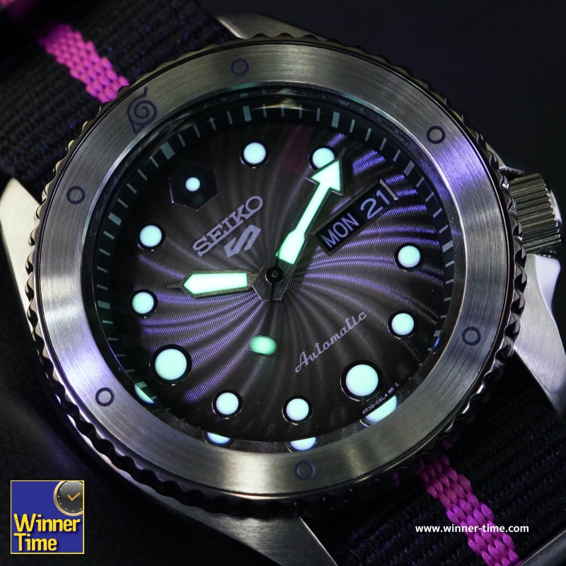 นาฬิกาSEIKO 5 SPORTS x NARUTO & BORUTO Limited Edition รุ่น SRPF65K1,SRPF65K,SRPF65, ( BORUTO)