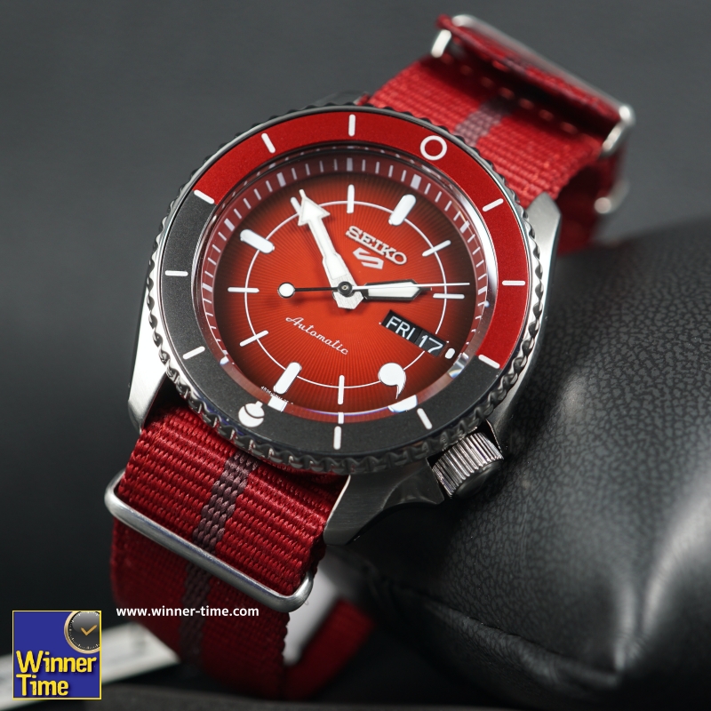 นาฬิกาSEIKO 5 SPORTS x NARUTO & BORUTO Limited Edition 6,500 Pcs.รุ่น SRPF67K1,SRPF67K,SRPF67,(SARADA)