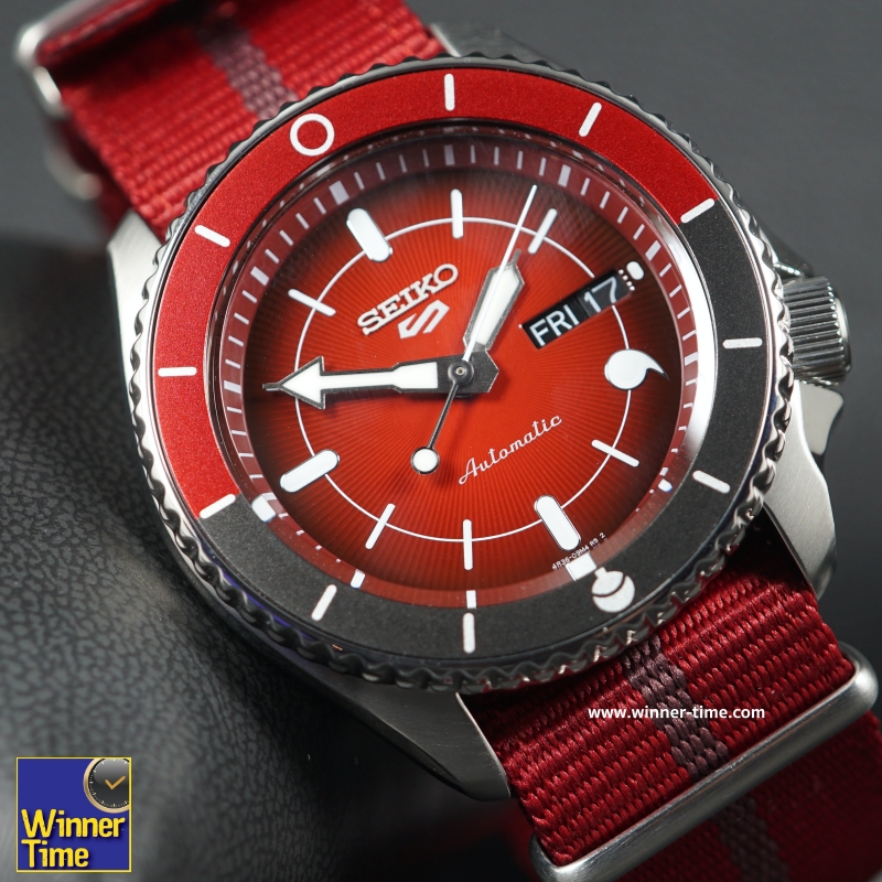 นาฬิกาSEIKO 5 SPORTS x NARUTO & BORUTO Limited Edition 6,500 Pcs.รุ่น SRPF67K1,SRPF67K,SRPF67,(SARADA)
