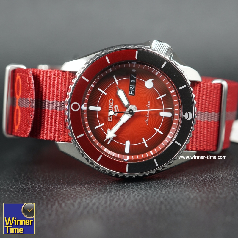 นาฬิกาSEIKO 5 SPORTS x NARUTO & BORUTO Limited Edition 6,500 Pcs.รุ่น SRPF67K1,SRPF67K,SRPF67,(SARADA)