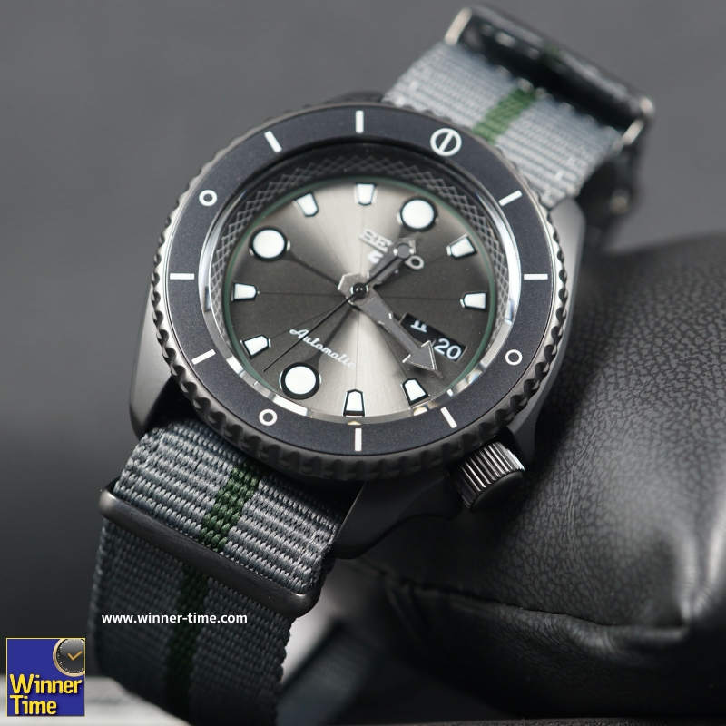 นาฬิกาSEIKO 5 SPORTS x NARUTO & BORUTO Limited Edition 6,500 Pcs. รุ่น SRPF75K1, SRPF75K ,SRPF75 ,(SHIKAMARU)
