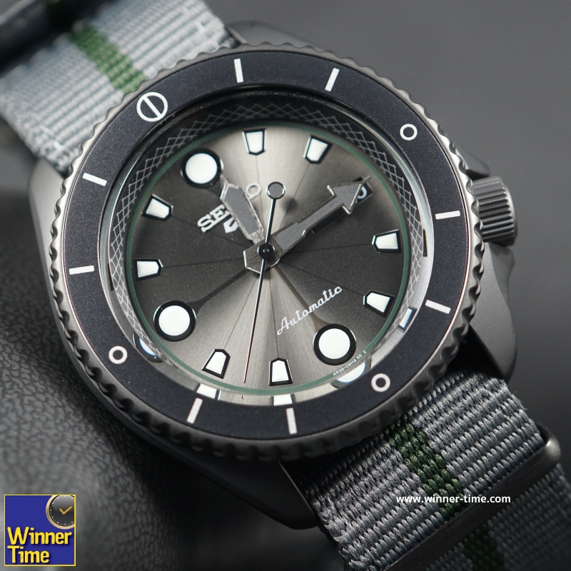 นาฬิกาSEIKO 5 SPORTS x NARUTO & BORUTO Limited Edition 6,500 Pcs. รุ่น SRPF75K1, SRPF75K ,SRPF75 ,(SHIKAMARU)