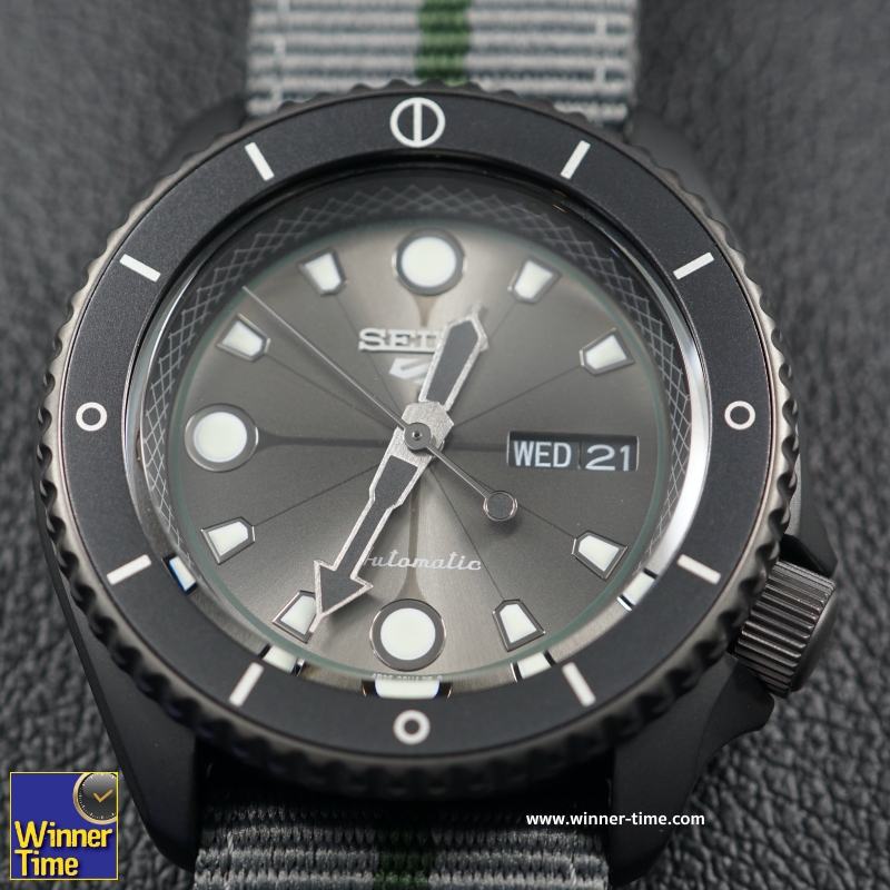 นาฬิกาSEIKO 5 SPORTS x NARUTO & BORUTO Limited Edition 6,500 Pcs. รุ่น SRPF75K1, SRPF75K ,SRPF75 ,(SHIKAMARU)
