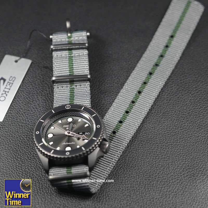 นาฬิกาSEIKO 5 SPORTS x NARUTO & BORUTO Limited Edition 6,500 Pcs. รุ่น SRPF75K1, SRPF75K ,SRPF75 ,(SHIKAMARU)
