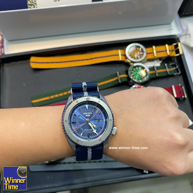 นาฬิกาSEIKO 5 SPORTS x NARUTO & BORUTO Limited Edition 6,500 Pcs.รุ่น SRPF69K1,SRPF69K,SRPF69, (SASUKE)
