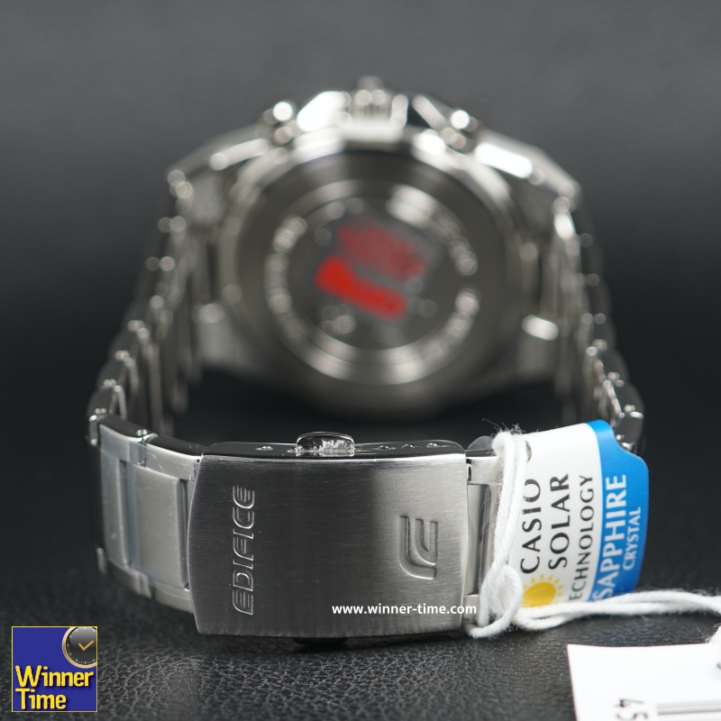 นาฬิกาCASIO EDIFICEรูปทรงเพรียวบางประดับคริสตัลแซฟไฟร์ รุ่น EFS-S570DB-2A