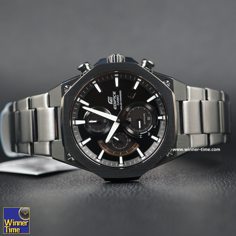 นาฬิกาCASIO EDIFICE รูปทรงเพรียวบางประดับคริสตัลแซฟไฟร์ รุ่น EFS-S570DC-1A