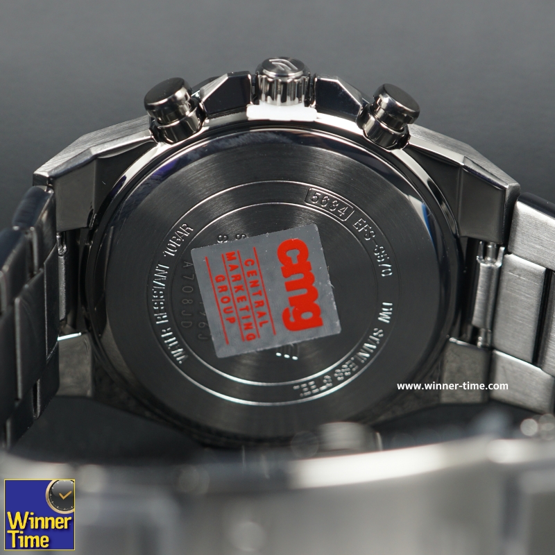นาฬิกาCASIO EDIFICE รูปทรงเพรียวบางประดับคริสตัลแซฟไฟร์ รุ่น EFS-S570DC-1A