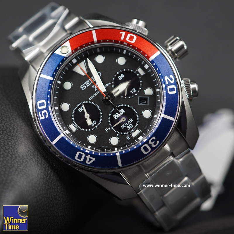 นาฬิกาSEIKO PROSPEX SOLAR DIVER S 200m.PADI SPECIAL EDITION รุ่น SSC795J1,SSC795J,SSC795