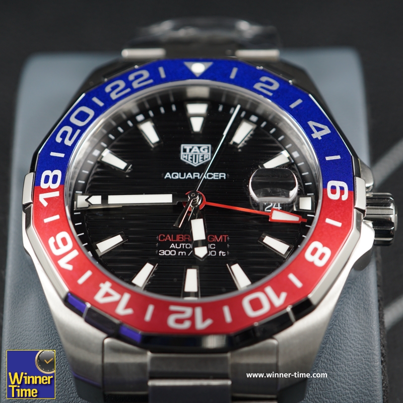 นาฬิกา TAG HEUER AQUARACER CALIBRE 7 GMT AUTOMATIC PEPSI รุ่น WAY201F.BA0927