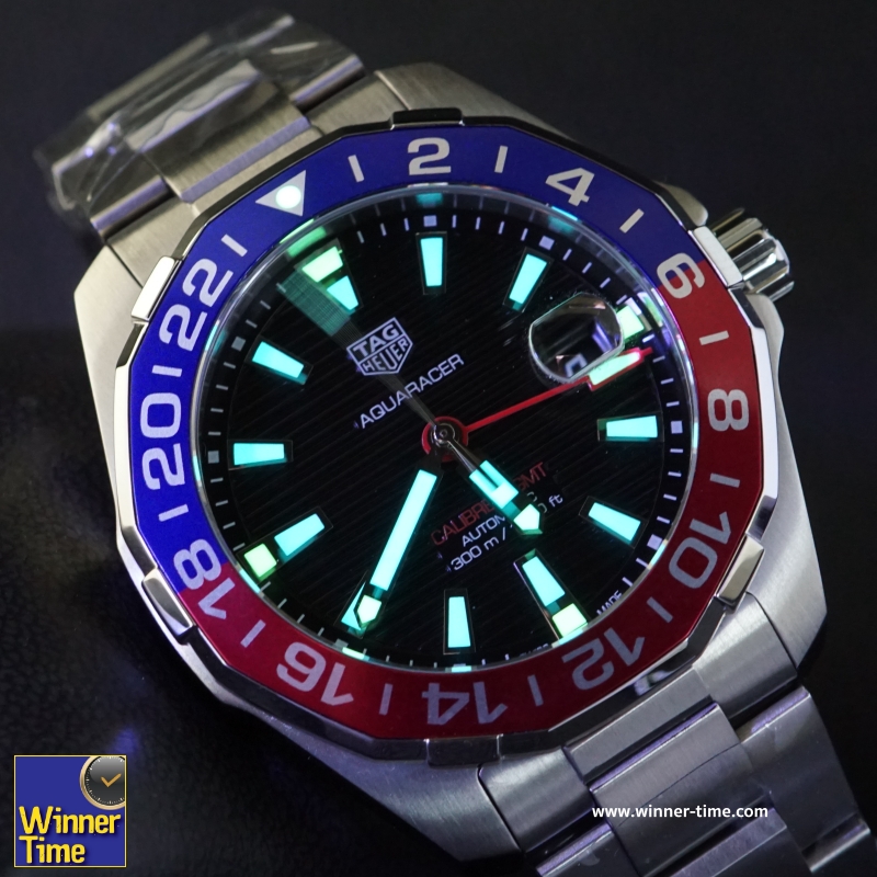 นาฬิกา TAG HEUER AQUARACER CALIBRE 7 GMT AUTOMATIC PEPSI รุ่น WAY201F.BA0927