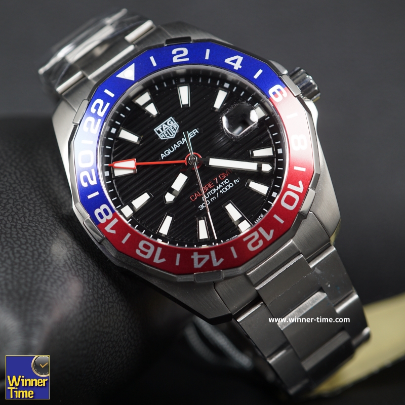 นาฬิกา TAG HEUER AQUARACER CALIBRE 7 GMT AUTOMATIC PEPSI รุ่น WAY201F.BA0927
