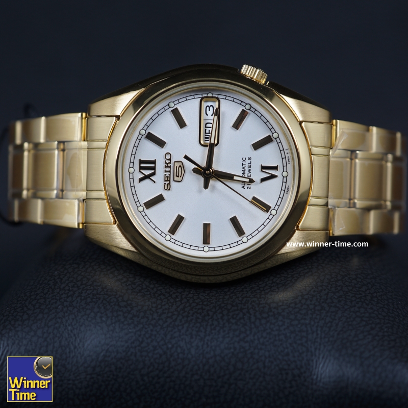 นาฬิกา Seiko 5 Automatic White Dial รุ่น SNKL58,SNKL58K1,SNKL58K