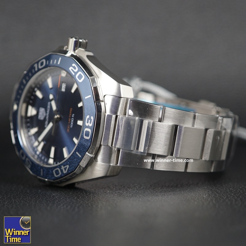 นาฬิกาTag Heuer Aquaracer 300M Quartz Black Dial รุ่น WAY101C.BA0746