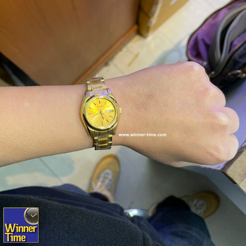 นาฬิกาข้อมือผู้หญิง Seiko 5 Automatic 21 Jewels รุ่น SYMK20K1,SYMK20K,SYMK20