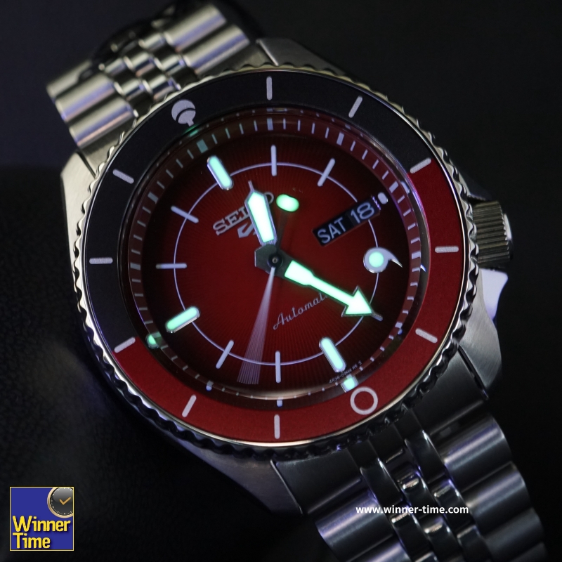 นาฬิกาSEIKO 5 SPORTS x NARUTO & BORUTO Limited Edition 6,500 Pcs.รุ่น SRPF67K1,SRPF67K,SRPF67,(SARADA)