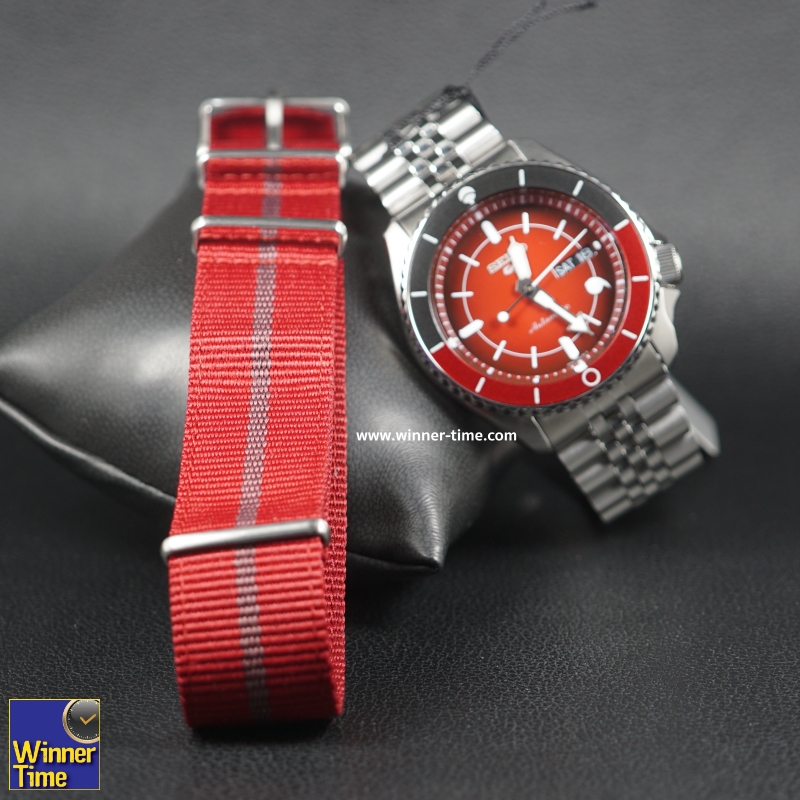 นาฬิกาSEIKO 5 SPORTS x NARUTO & BORUTO Limited Edition 6,500 Pcs.รุ่น SRPF67K1,SRPF67K,SRPF67,(SARADA)