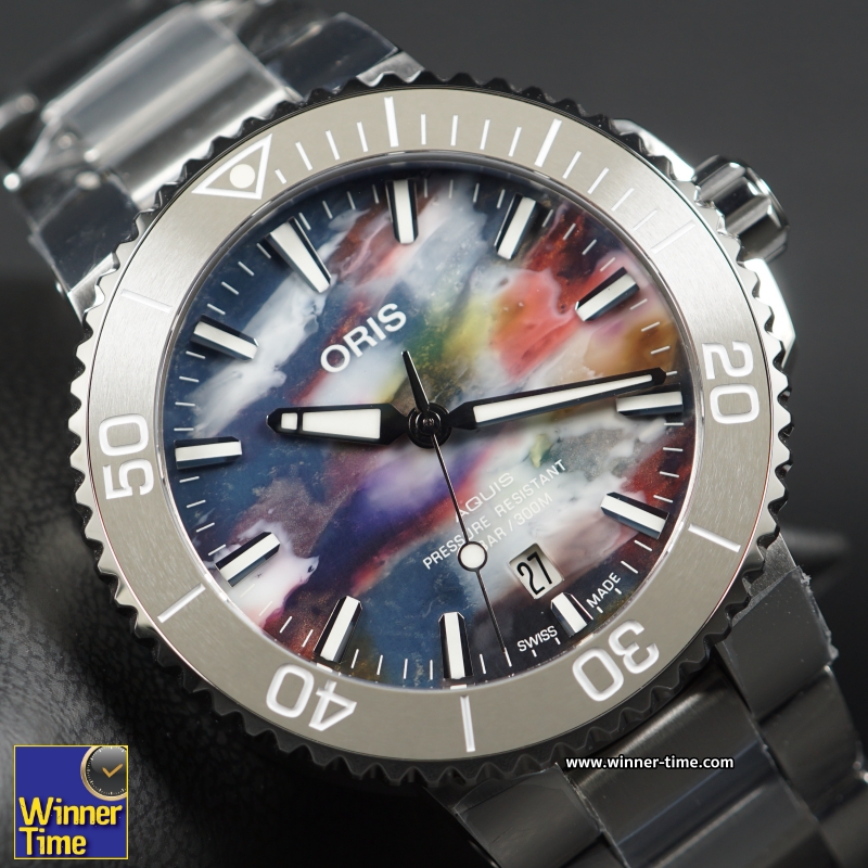 นาฬิกาORIS AQUIS DATE C Upcycle รุ่น 733 7766 4150-Set ,73377664150-Set (NUMBER 3926081)