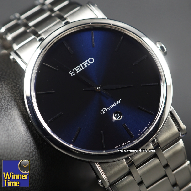 นาฬิกาข้อมือผู้ชาย Seiko Premier Quartz Analog รุ่น SKP399,SKP399P1,SKP399P