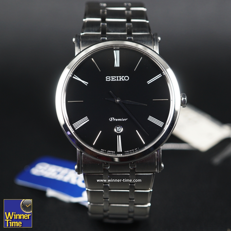 นาฬิกาข้อมือผู้ชาย Seiko Premier Quartz Analog รุ่น SKP393,SKP393P1, SKP393P