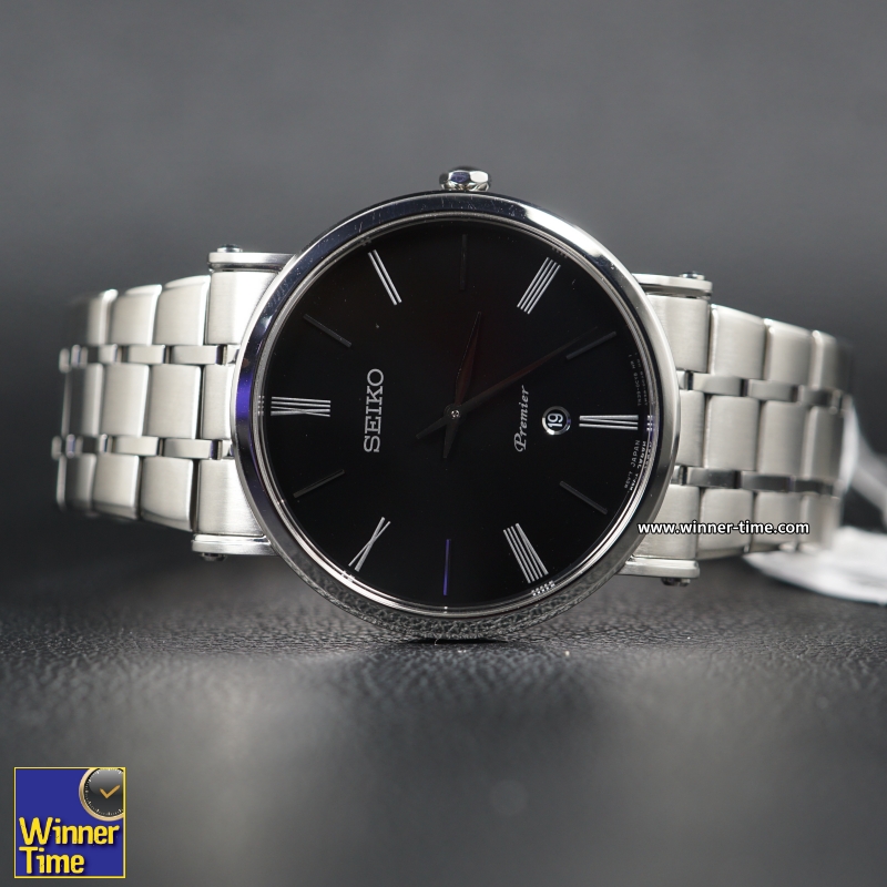 นาฬิกาข้อมือผู้ชาย Seiko Premier Quartz Analog รุ่น SKP393,SKP393P1, SKP393P