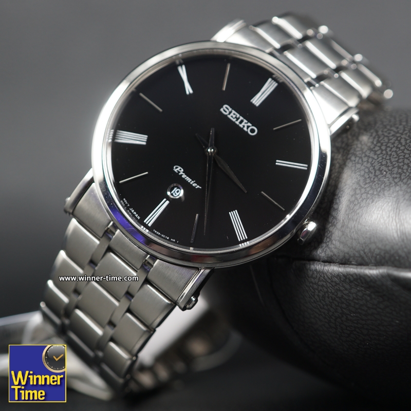 นาฬิกาข้อมือผู้ชาย Seiko Premier Quartz Analog รุ่น SKP393,SKP393P1, SKP393P
