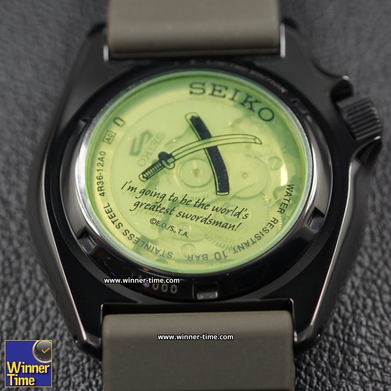 นาฬิกาSeiko 5 Sports ONE PIECE Limited Edition (ZORO) รุ่น SRPH67K1,SRPH67K,SRPH67