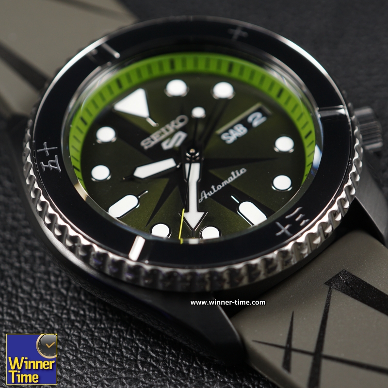 นาฬิกาSeiko 5 Sports ONE PIECE Limited Edition (ZORO) รุ่น SRPH67K1,SRPH67K,SRPH67