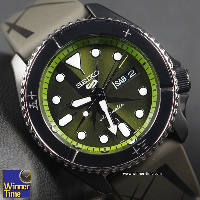 นาฬิกาSeiko 5 Sports ONE PIECE Limited Edition (ZORO) รุ่น SRPH67K1,SRPH67K,SRPH67