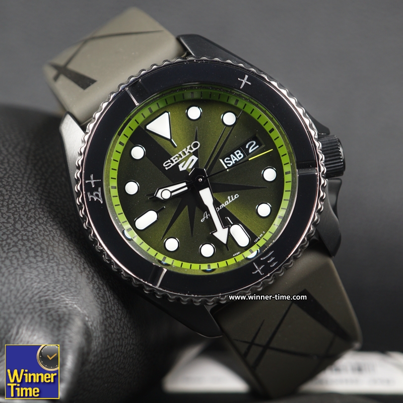นาฬิกาSeiko 5 Sports ONE PIECE Limited Edition (ZORO) รุ่น SRPH67K1,SRPH67K,SRPH67