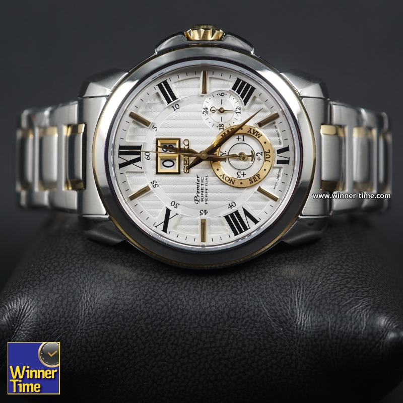 นาฬิกา SEIKO Premier Kinetic PERPETUAL CALENDAR รุ่น SNP152P1,SNP152P,SNP152