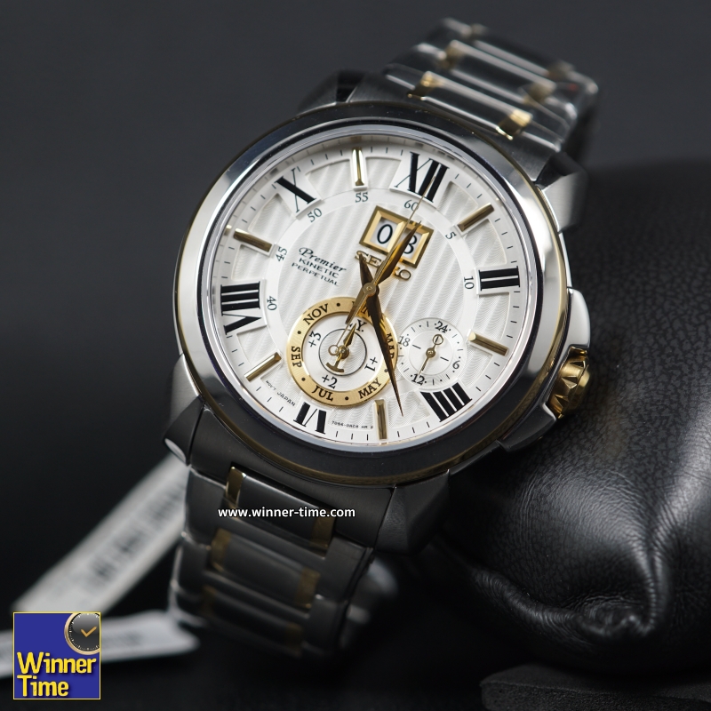 นาฬิกา SEIKO Premier Kinetic PERPETUAL CALENDAR รุ่น SNP152P1,SNP152P,SNP152