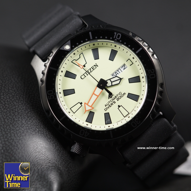นาฬิกา Citizen Promaster Fugu 4th Gen.  Automatic Divers 200M Sapphire Glass Full Lume Dial Asia Limited Edition 1,989 PCs Rubber Strap Watch รุ่น NY0138-14X