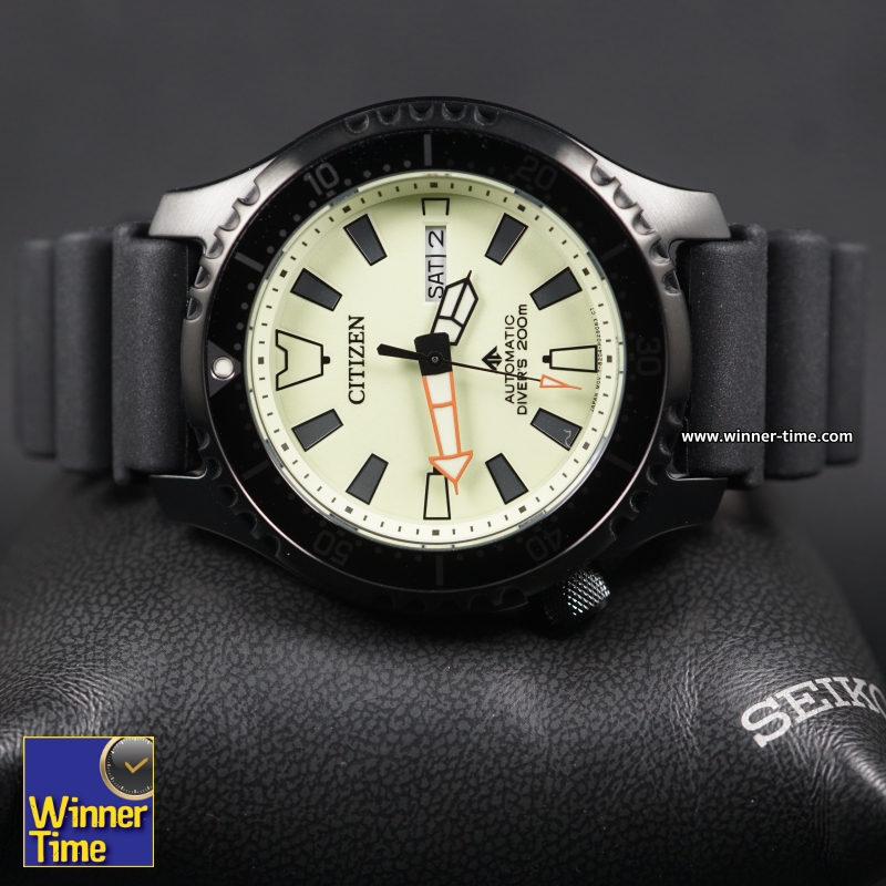 นาฬิกา Citizen Promaster Fugu 4th Gen.  Automatic Divers 200M Sapphire Glass Full Lume Dial Asia Limited Edition 1,989 PCs Rubber Strap Watch รุ่น NY0138-14X