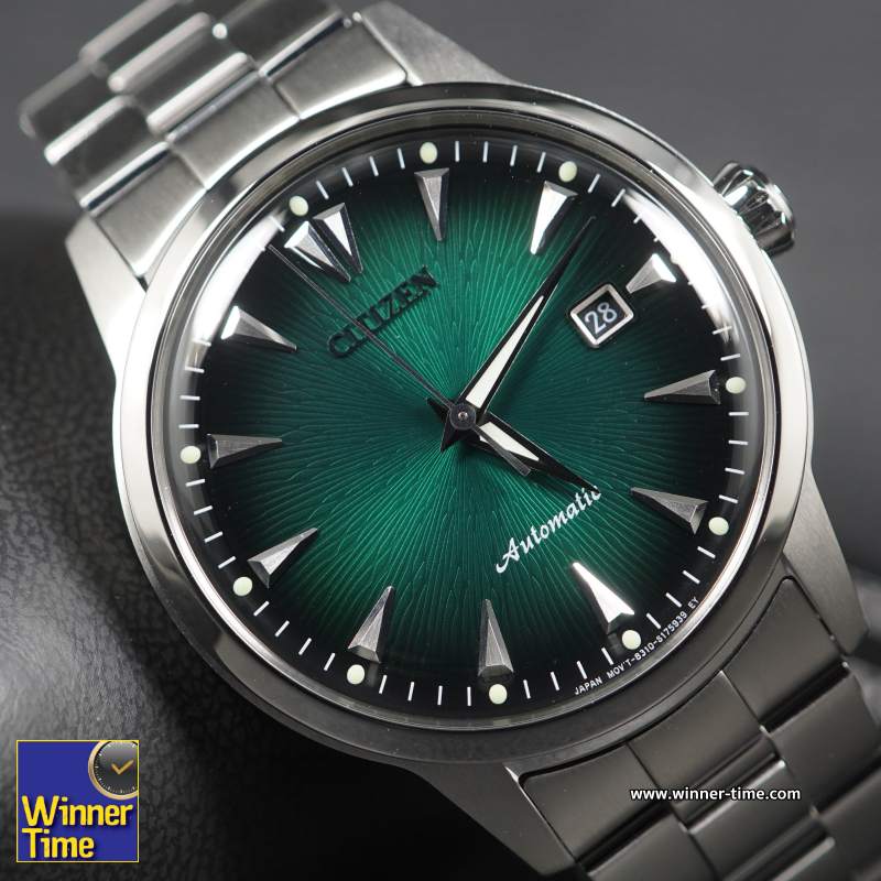 นาฬิกาCITIZEN KUROSHIO'64 SERIES AUTOMATIC GREEN DIAL STAINLESS STEEL MEN'S WATCH - ASIA LIMITED EDITION MODEL 1959 PCS รุ่น NK0007-88X