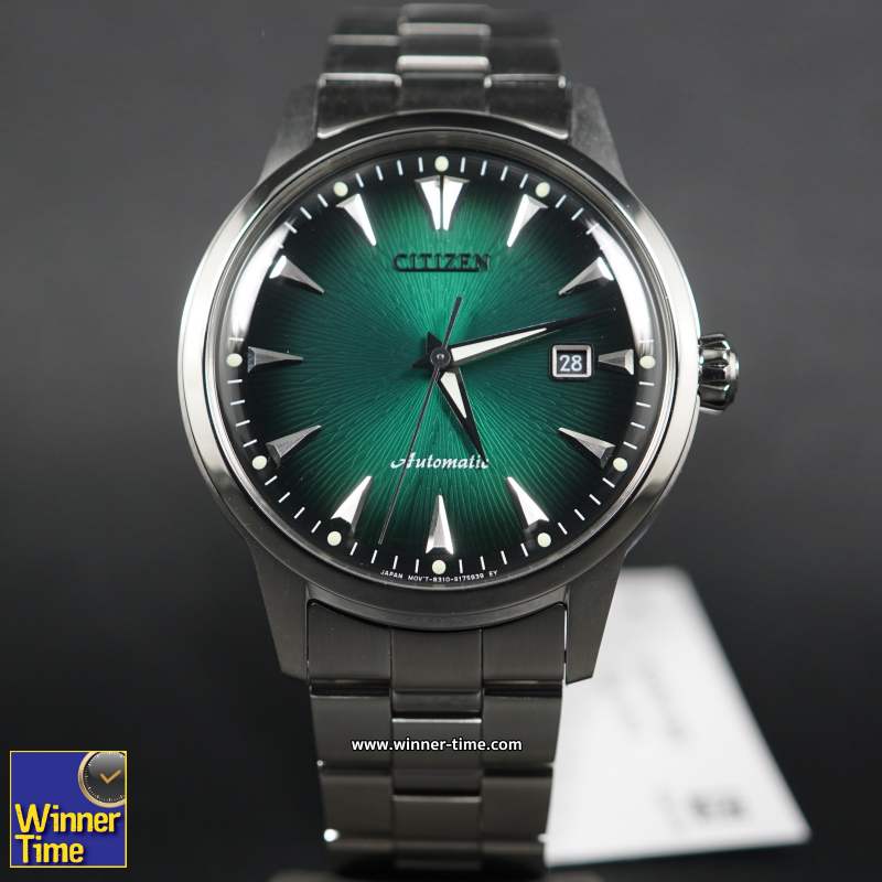 นาฬิกาCITIZEN KUROSHIO'64 SERIES AUTOMATIC GREEN DIAL STAINLESS STEEL MEN'S WATCH - ASIA LIMITED EDITION MODEL 1959 PCS รุ่น NK0007-88X