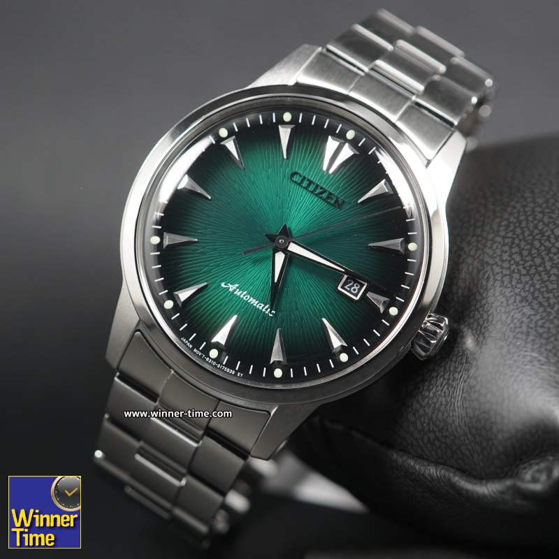 นาฬิกาCITIZEN KUROSHIO'64 SERIES AUTOMATIC GREEN DIAL STAINLESS STEEL MEN'S WATCH - ASIA LIMITED EDITION MODEL 1959 PCS รุ่น NK0007-88X