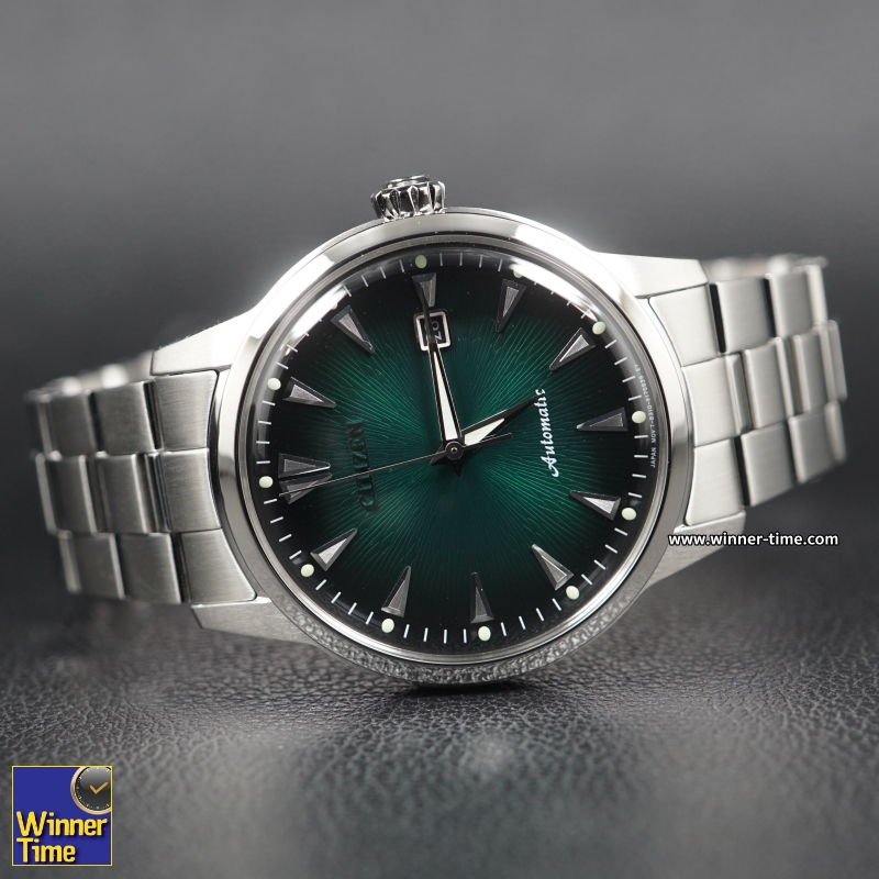นาฬิกาCITIZEN KUROSHIO'64 SERIES AUTOMATIC GREEN DIAL STAINLESS STEEL MEN'S WATCH - ASIA LIMITED EDITION MODEL 1959 PCS รุ่น NK0007-88X