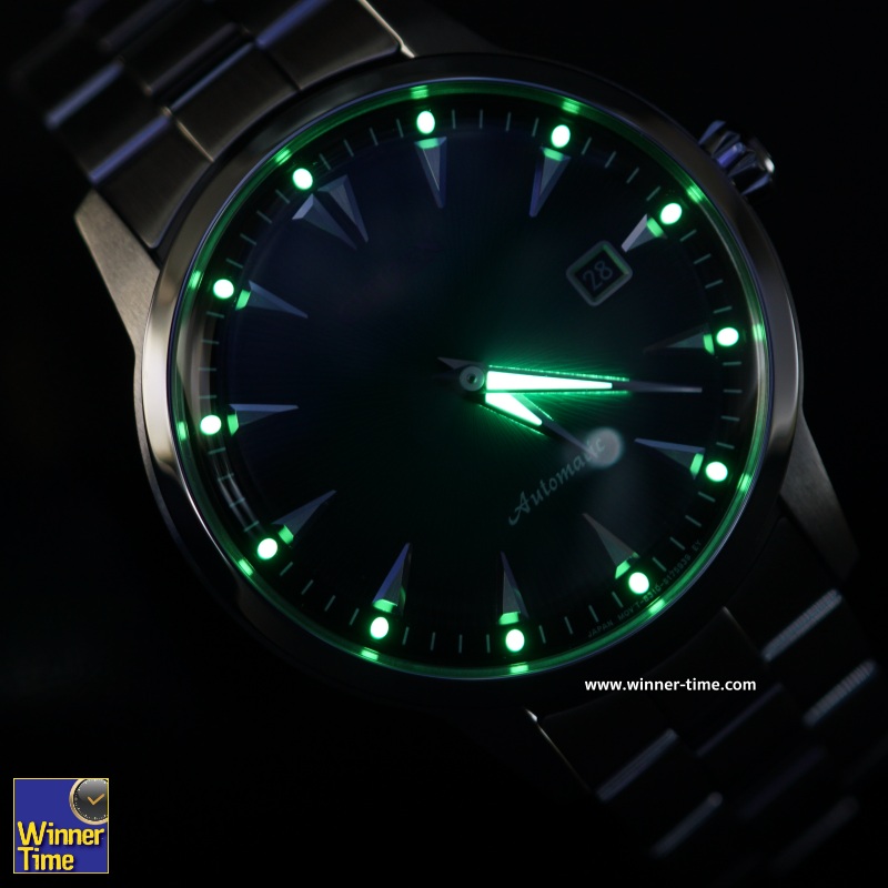 นาฬิกาCITIZEN KUROSHIO'64 SERIES AUTOMATIC GREEN DIAL STAINLESS STEEL MEN'S WATCH - ASIA LIMITED EDITION MODEL 1959 PCS รุ่น NK0007-88X