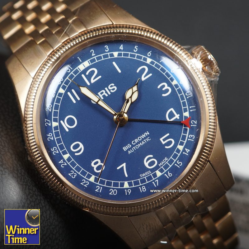 นาฬิกาORIS BIG CROWN POINTER DATE BRONZE รุ่น 01 754 7741 3165 07 8 20 01