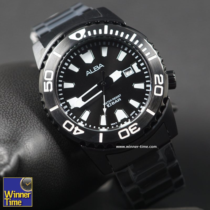 นาฬิกาALBA Active Quartz รุ่น AG8M01X (ALBA BLACK MONSTER)