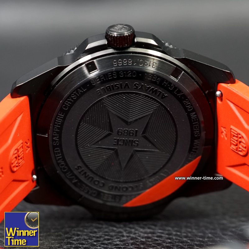 นาฬิกา LUMINOX Pacific Diver Rubber Strap รุ่น XS.3121.BO.RF (สายสีแดง)