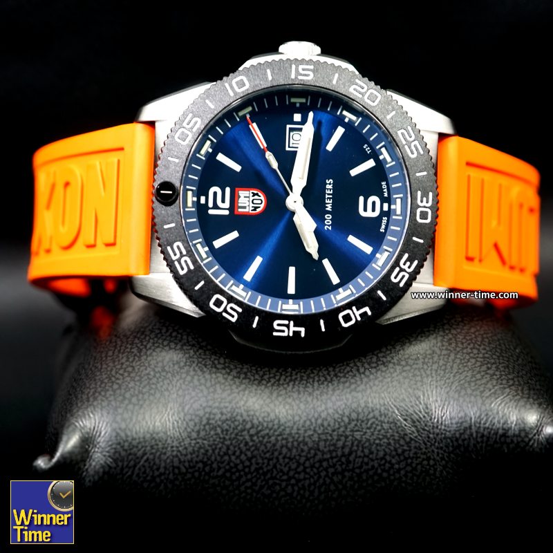 นาฬิกา LUMINOX Pacific Diver Rubber Strap รุ่น XS.3123.RF (สายสีส้ม)