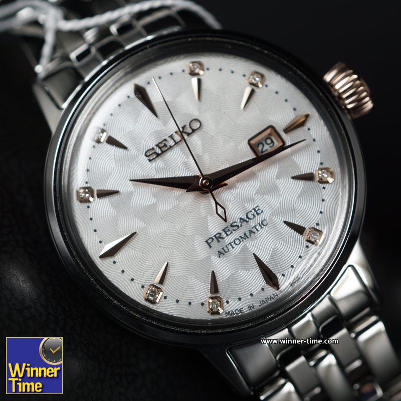 นาฬิกาSeiko Presage Cocktail Time Clover Club Diamond Twist รุ่น SRE009J1,SRE009J,SRE009J (ผู้หญิง)