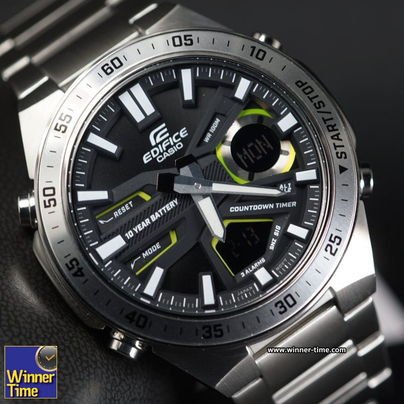 นาฬิกาCASIO EDIFICE อะนาล็อก-ดิจิตอล รุ่น EFV-C110D-1A3V