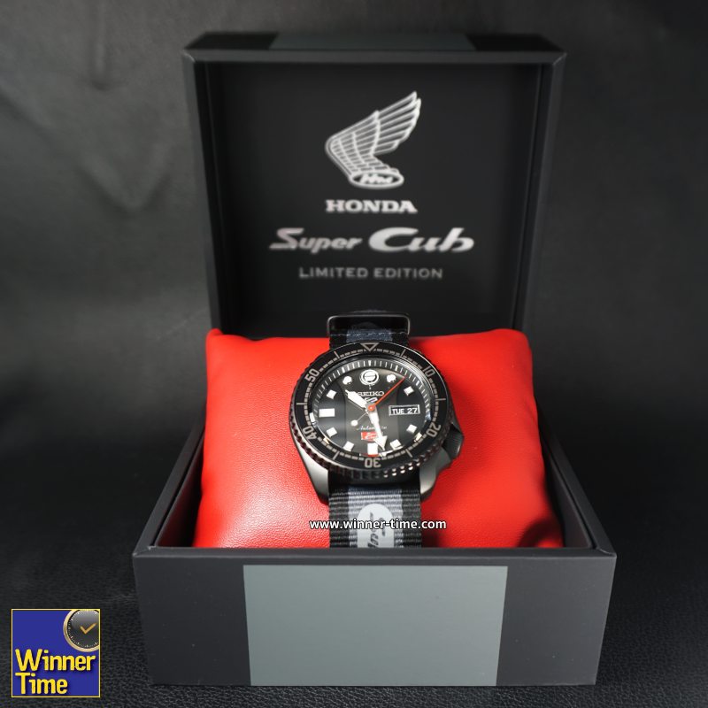 นาฬิกาSEIKO New 5 Sport Honda Super Cub Limited Edition 5,000 PCS. รุ่น SRPJ75K1,SRPJ75K,SRPJ75