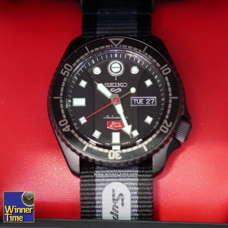 นาฬิกาSEIKO New 5 Sport Honda Super Cub Limited Edition 5,000 PCS. รุ่น SRPJ75K1,SRPJ75K,SRPJ75