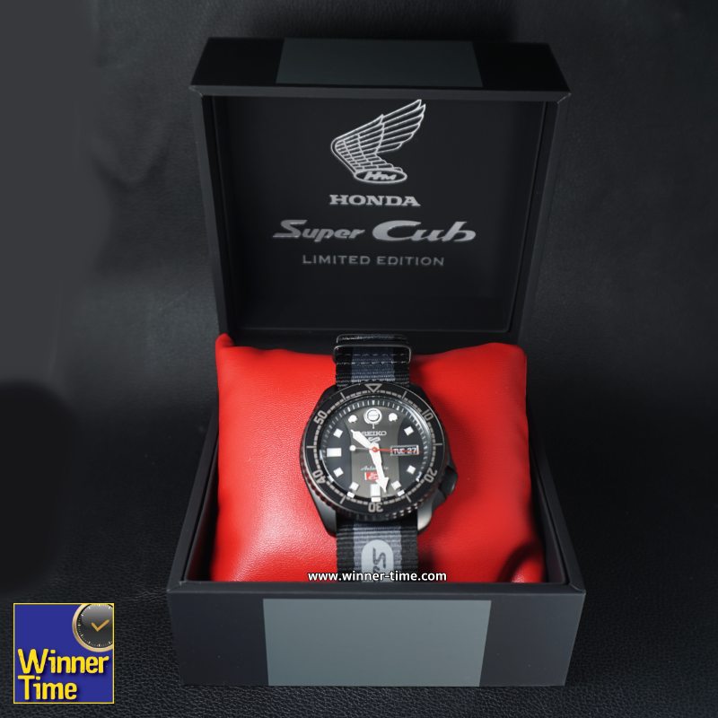 นาฬิกาSEIKO New 5 Sport Honda Super Cub Limited Edition 5,000 PCS. รุ่น SRPJ75K1,SRPJ75K,SRPJ75
