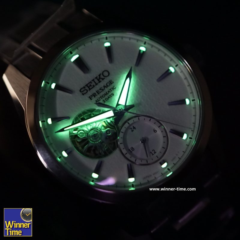 นาฬิกาSEIKO PRESAGE Sharp Edged Series Semi-transparent Caliber 6R5J รุ่น SPB415J1,SPB415J,SPB415