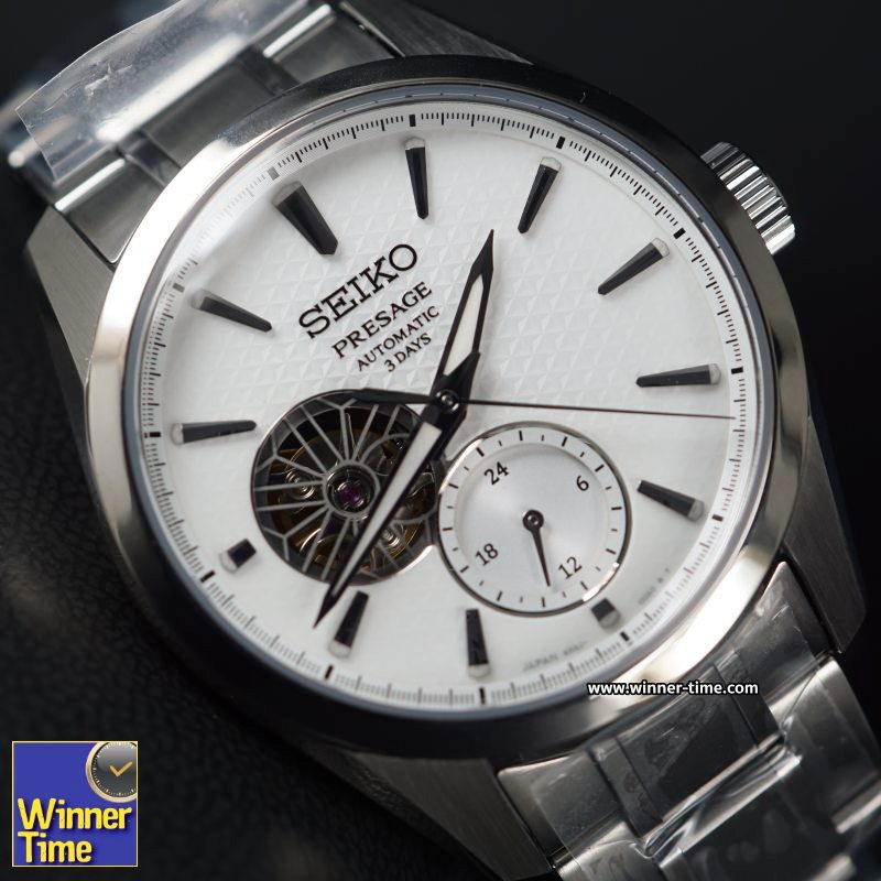 นาฬิกาSEIKO PRESAGE Sharp Edged Series Semi-transparent Caliber 6R5J รุ่น SPB415J1,SPB415J,SPB415